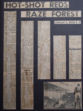 Press report from Adrian Killen's scrapbook